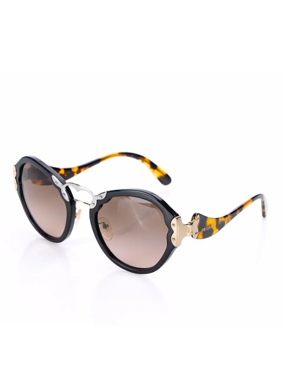 NWT Prada Butterfly SPR 09T TORTOISE/GOLD Sunglasses Auth